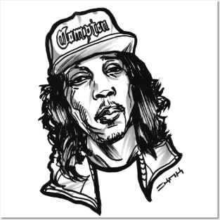 DJ Quik in a Compton Hat Posters and Art